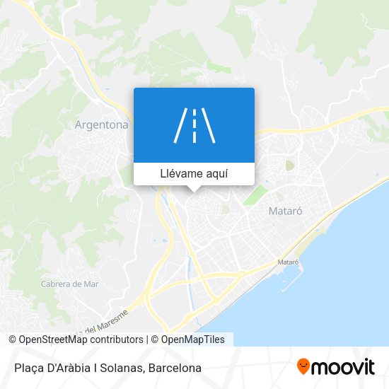 Mapa Plaça D'Aràbia I Solanas