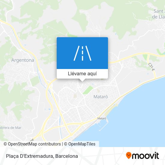Mapa Plaça D'Extremadura