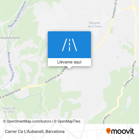 Mapa Carrer Ca L'Aubanell
