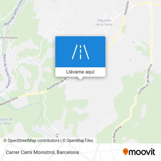 Mapa Carrer Cami Monistrol