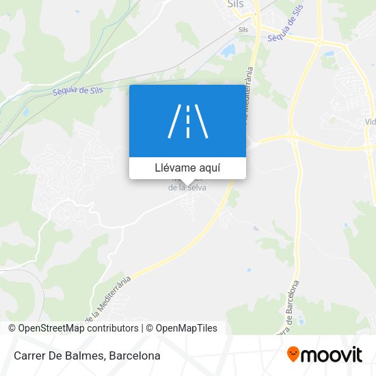 Mapa Carrer De Balmes