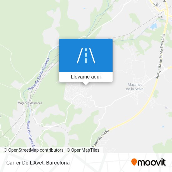 Mapa Carrer De L'Avet