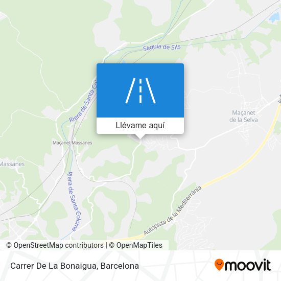 Mapa Carrer De La Bonaigua