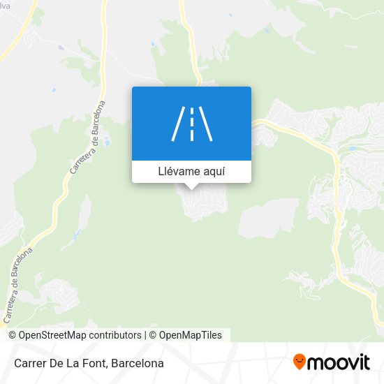Mapa Carrer De La Font