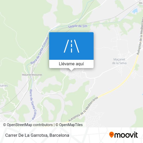 Mapa Carrer De La Garrotxa
