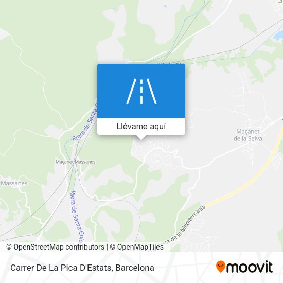 Mapa Carrer De La Pica D'Estats
