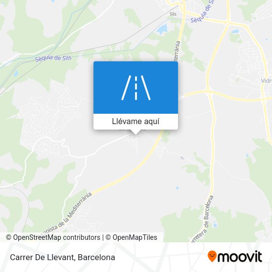 Mapa Carrer De Llevant