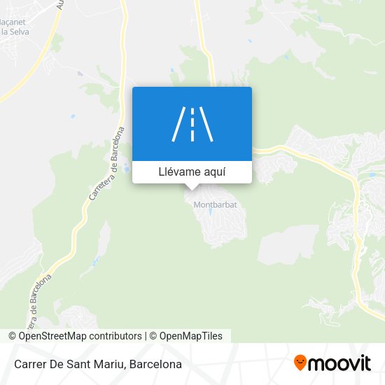 Mapa Carrer De Sant Mariu