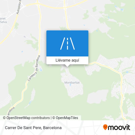 Mapa Carrer De Sant Pere