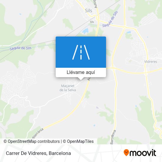 Mapa Carrer De Vidreres