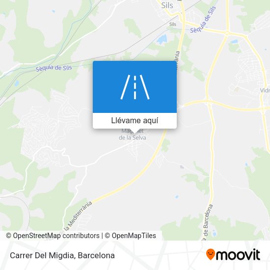 Mapa Carrer Del Migdia