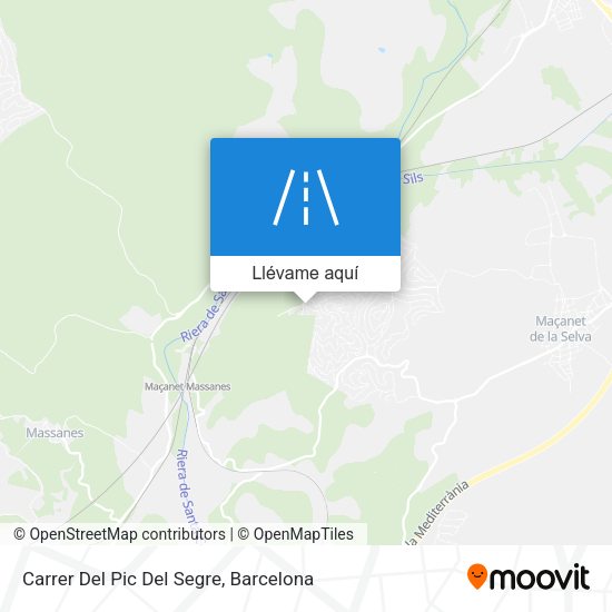Mapa Carrer Del Pic Del Segre