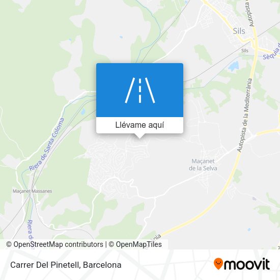Mapa Carrer Del Pinetell