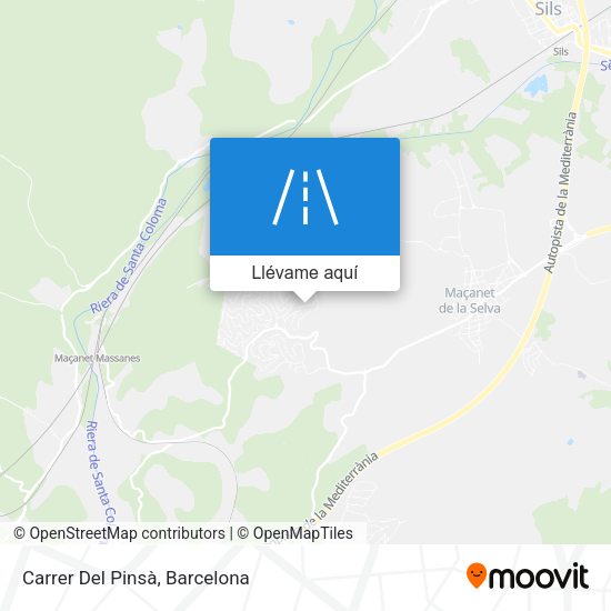 Mapa Carrer Del Pinsà