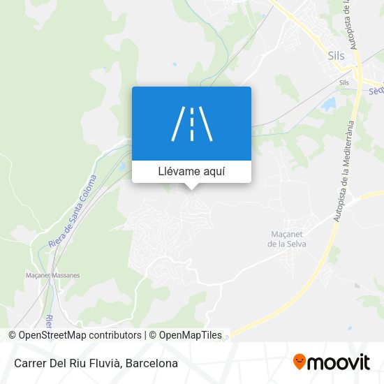 Mapa Carrer Del Riu Fluvià