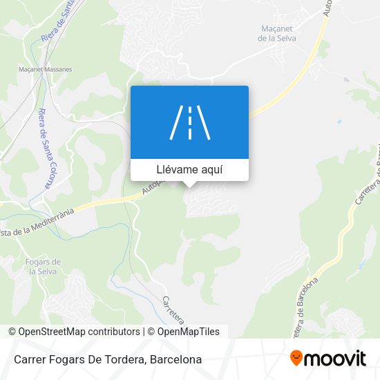 Mapa Carrer Fogars De Tordera