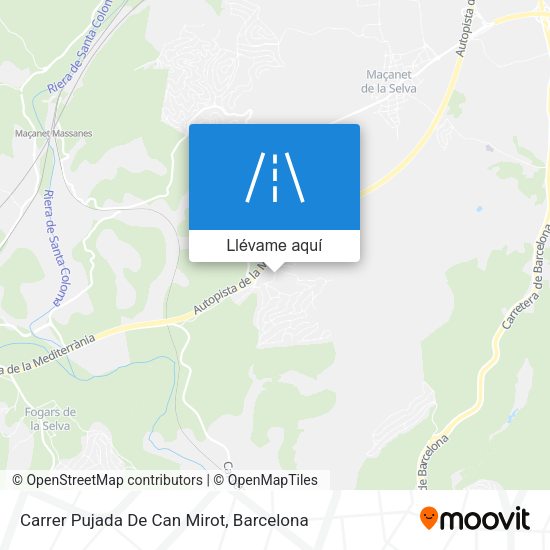 Mapa Carrer Pujada De Can Mirot