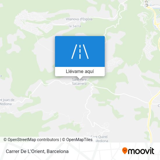 Mapa Carrer De L'Orient