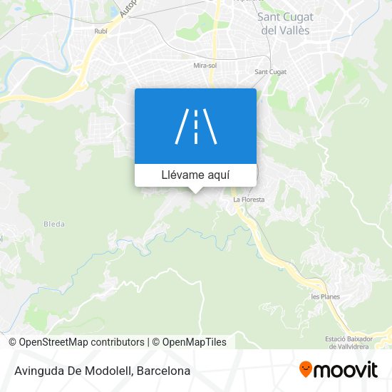 Mapa Avinguda De Modolell