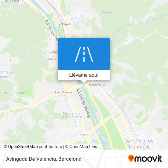 Mapa Avinguda De València