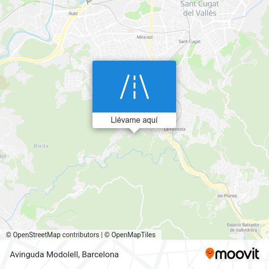 Mapa Avinguda Modolell