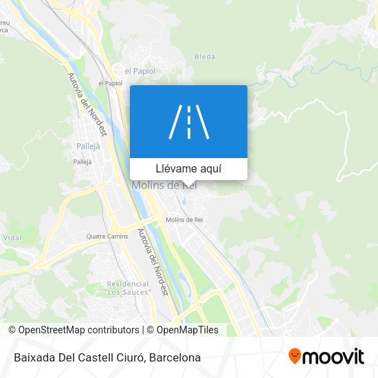 Mapa Baixada Del Castell Ciuró