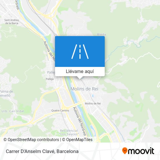 Mapa Carrer D'Anselm Clavé
