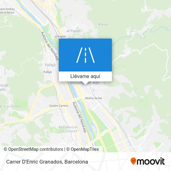 Mapa Carrer D'Enric Granados