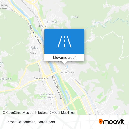 Mapa Carrer De Balmes