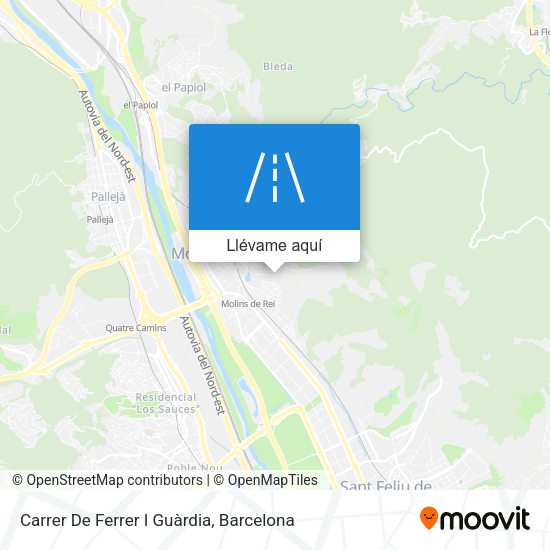 Mapa Carrer De Ferrer I Guàrdia