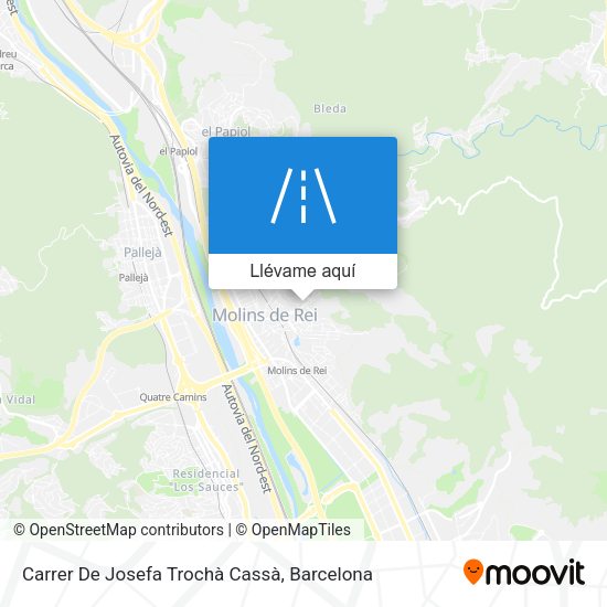 Mapa Carrer De Josefa Trochà Cassà