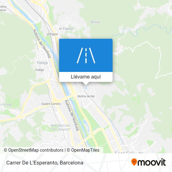 Mapa Carrer De L'Esperanto