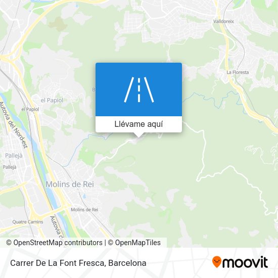 Mapa Carrer De La Font Fresca