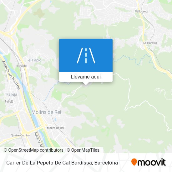 Mapa Carrer De La Pepeta De Cal Bardissa