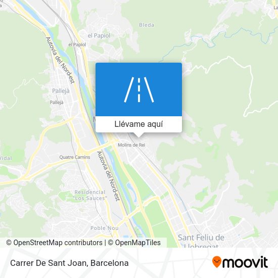 Mapa Carrer De Sant Joan