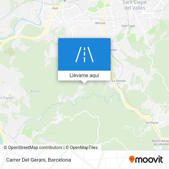 Mapa Carrer Del Gerani