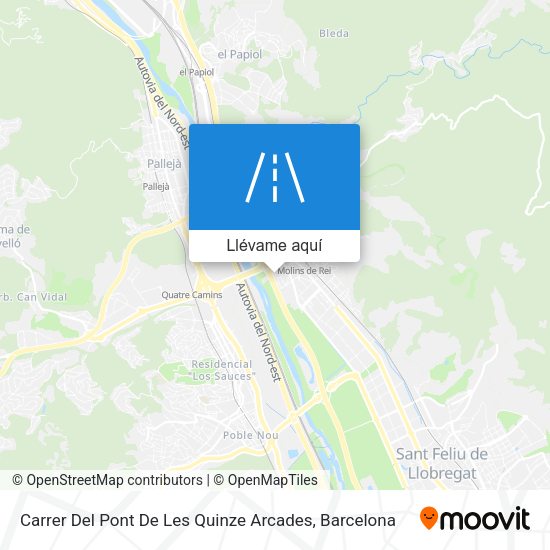 Mapa Carrer Del Pont De Les Quinze Arcades
