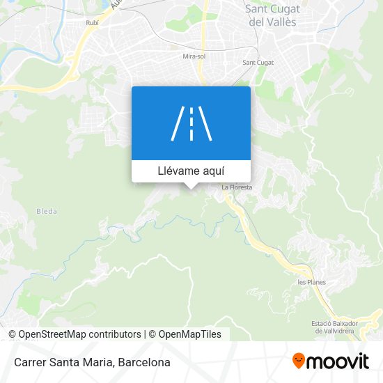 Mapa Carrer Santa Maria