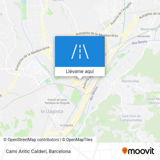 Mapa Camí Antic Calderí