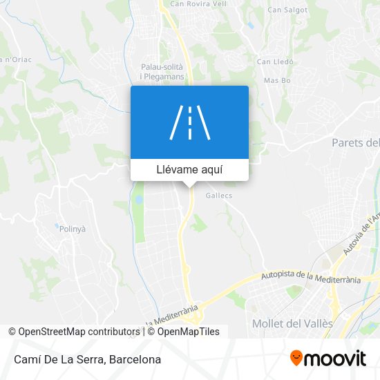 Mapa Camí De La Serra
