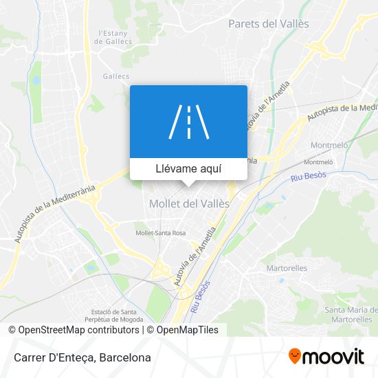 Mapa Carrer D'Enteça