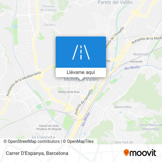 Mapa Carrer D'Espanya