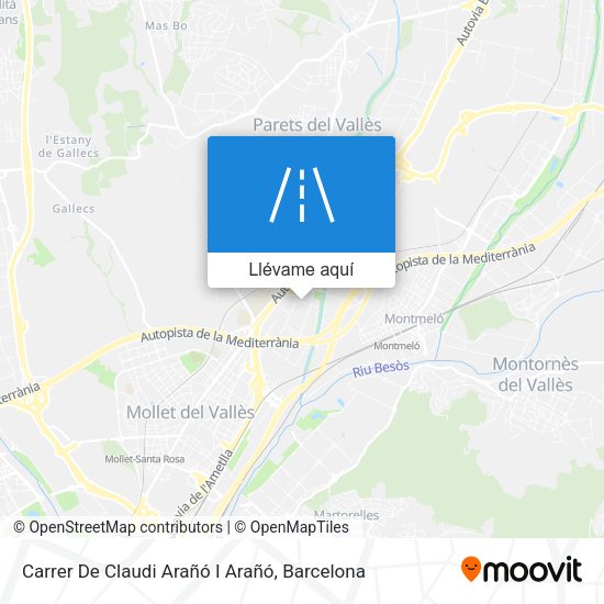 Mapa Carrer De Claudi Arañó I Arañó