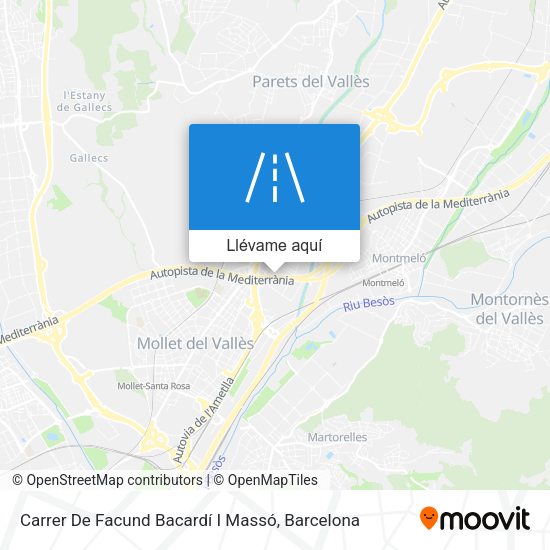 Mapa Carrer De Facund Bacardí I Massó