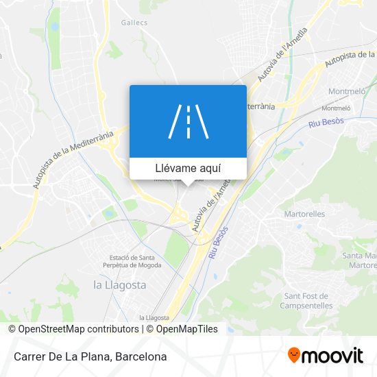 Mapa Carrer De La Plana