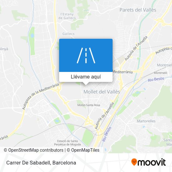 Mapa Carrer De Sabadell