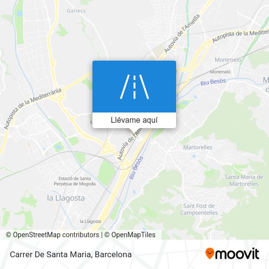 Mapa Carrer De Santa Maria
