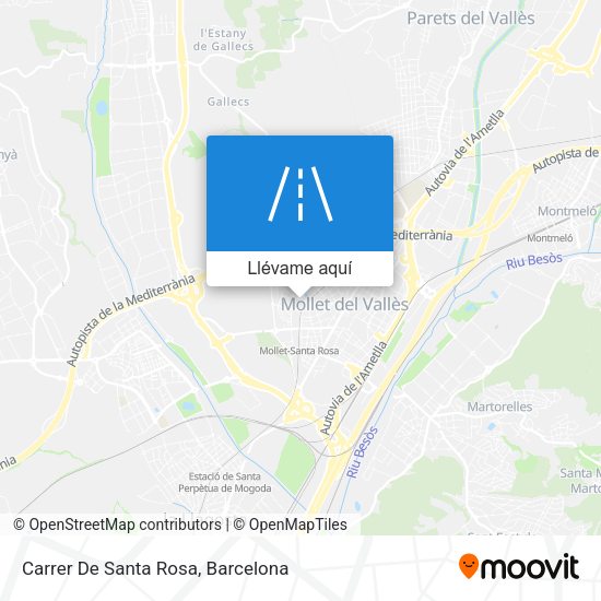 Mapa Carrer De Santa Rosa