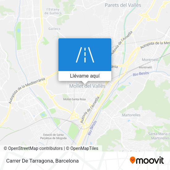Mapa Carrer De Tarragona