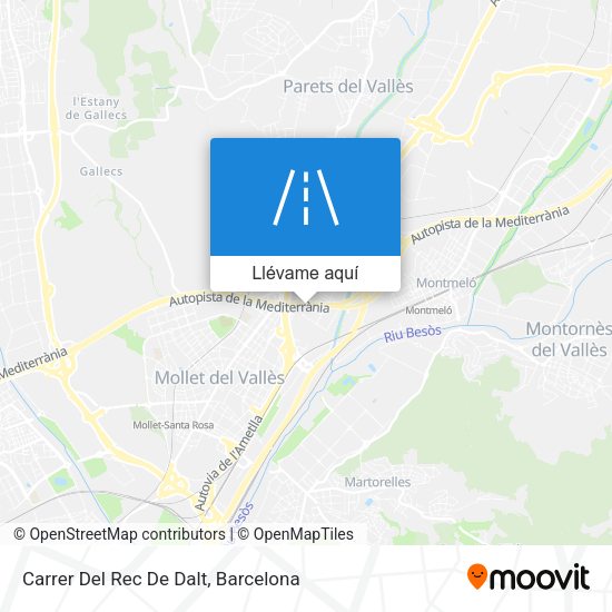 Mapa Carrer Del Rec De Dalt